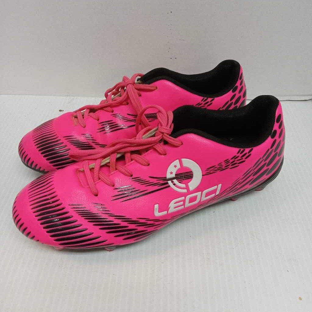 Leoci Soccer Cleats Pink/Black Sizes Mens 8.5 (EU 41 ) Preowned