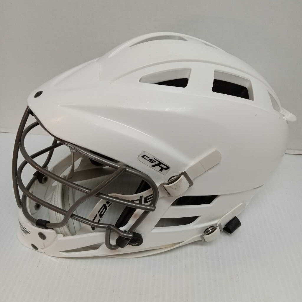 Cascade CS-R Lacrosse Helmet White Size Youth Adjustable Preowned