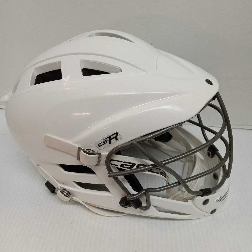 Cascade CS-R Lacrosse Helmet White Size Youth Adjustable Preowned