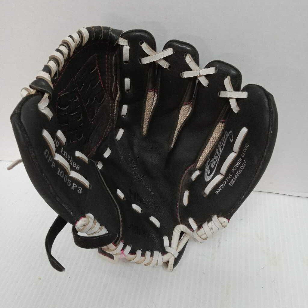 Mizuno GPP 1005F3 Fast Pitch Softball Glove Black/White Size 10" For Right Hand Throw Preowned