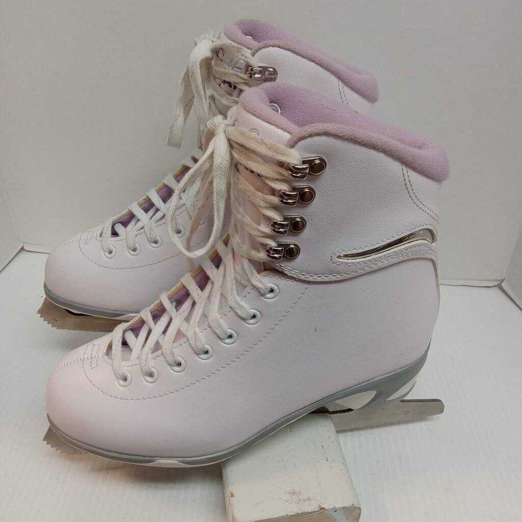 Jackson Soft Skate Figure Skates White/Purple Size 7 Preowned