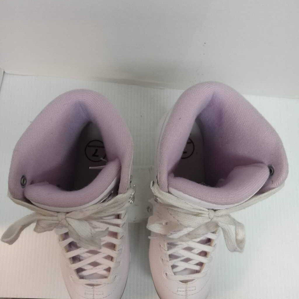 Jackson Soft Skate Figure Skates White/Purple Size 7 Preowned