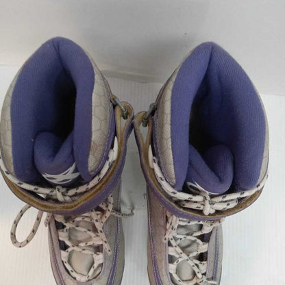 DBX Acceleration Womens Figure Skates Grey/Purple Size 7 Preowned