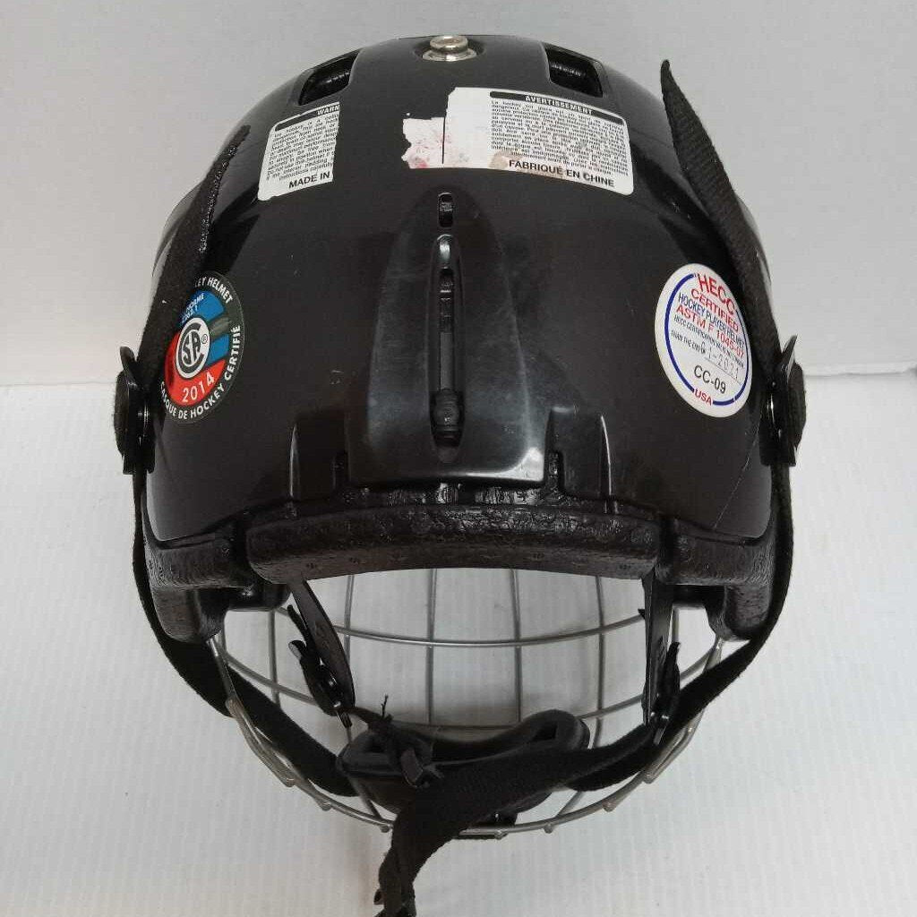 Itech Youth Hockey Helmet Combo Black Size Youth Small 6" - 6.75" Preowned (expired cert)