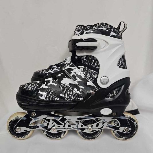 Kuxuan Sports Adjustable Inline Skates with Light Up Wheels - Sizes 3-6