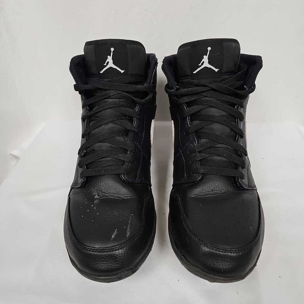 Nike Air Jordan 1 Retro Men's Football Cleats | Black/White/Black | Size 13 | Used