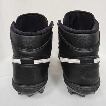 Nike Air Jordan 1 Retro Men's Football Cleats | Black/White/Black | Size 13 | Used