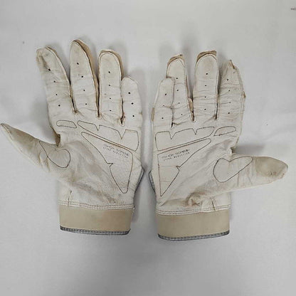 Franklin Shok Sorb X Adult Batting Gloves | White | Large | Used