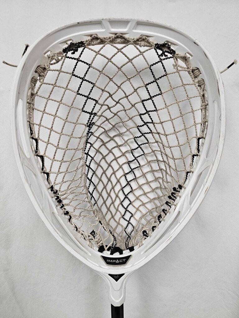 East Coast Dyes Impact Elite Complete Lacrosse Goalie Stick | White | Used