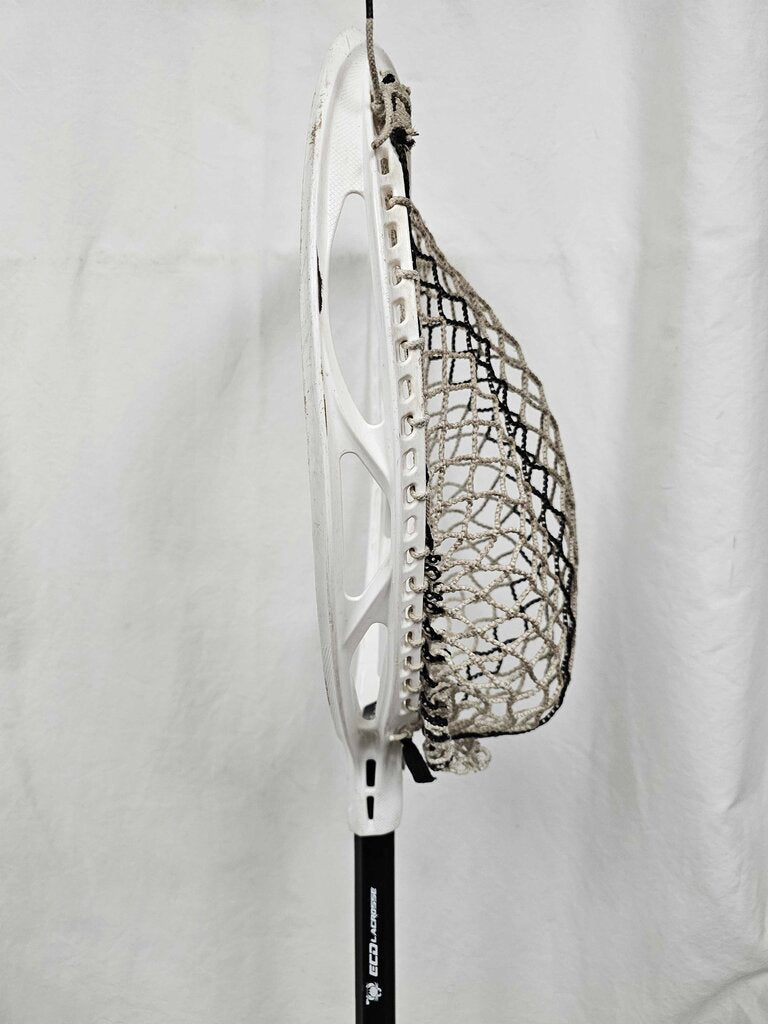 East Coast Dyes Impact Elite Complete Lacrosse Goalie Stick | White | Used