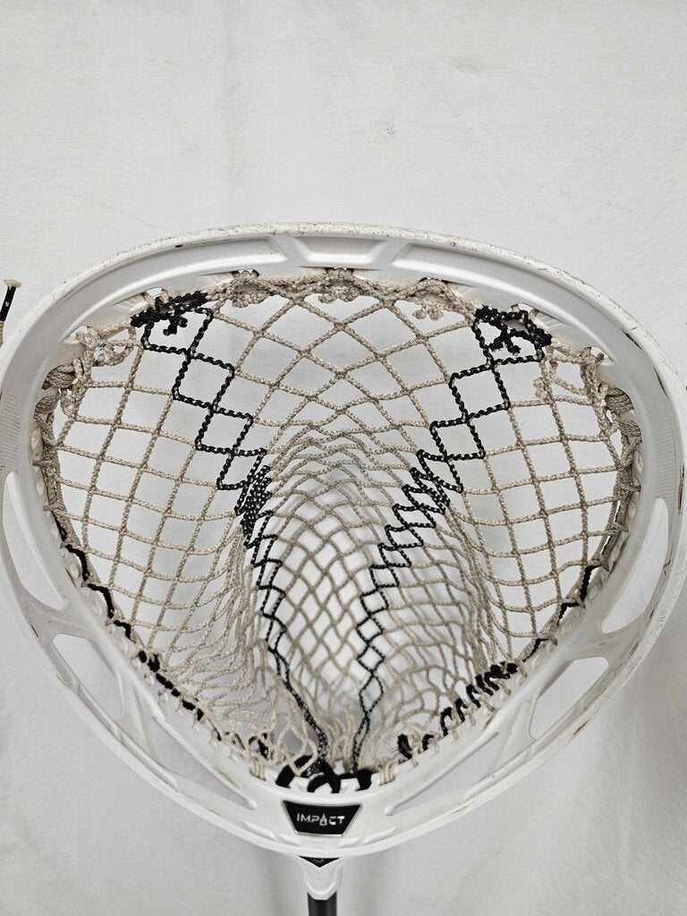 East Coast Dyes Impact Elite Complete Lacrosse Goalie Stick | White | Used