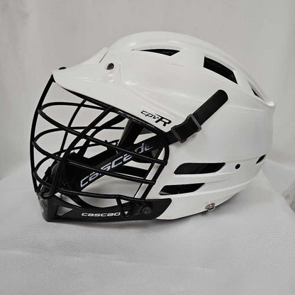 Cascade CPV-R Lacrosse Helmet | White w/ Black Mask| M/L | Used