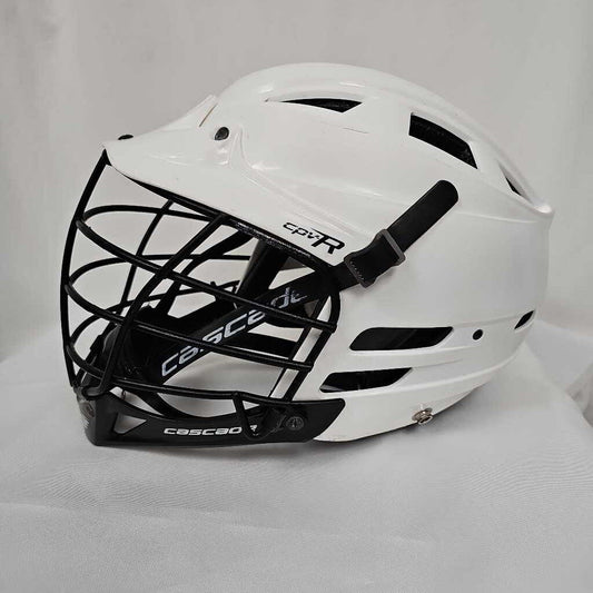 Cascade CPV-R Lacrosse Helmet | White w/ Black Mask| M/L | Used