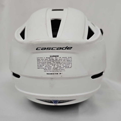 Cascade CPV-R Lacrosse Helmet | White w/ Black Mask| M/L | Used