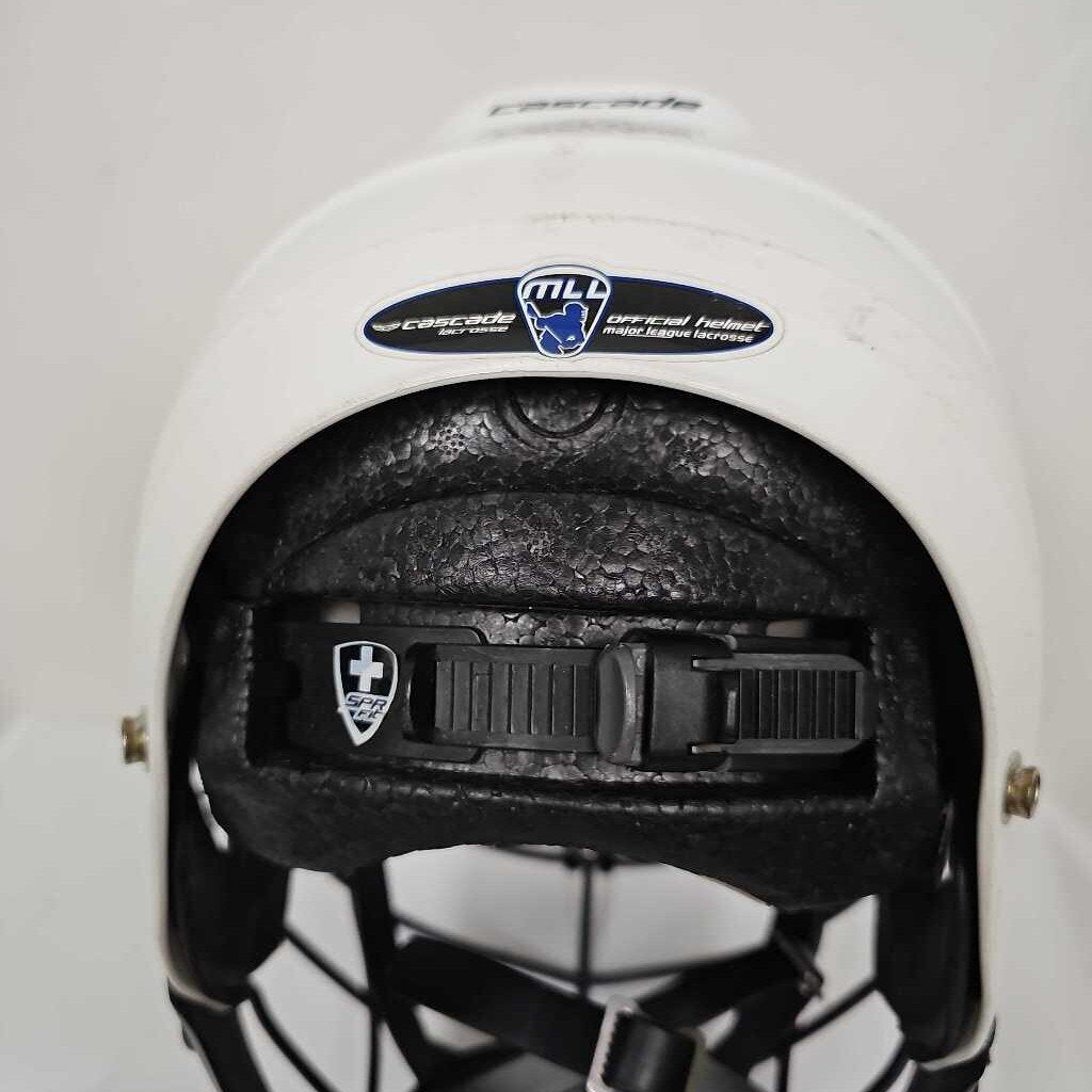 Cascade CPV-R Lacrosse Helmet | White w/ Black Mask| M/L | Used