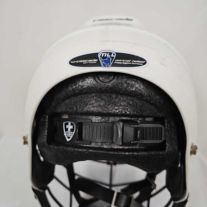 Cascade CPV-R Lacrosse Helmet | White w/ Black Mask| M/L | Used