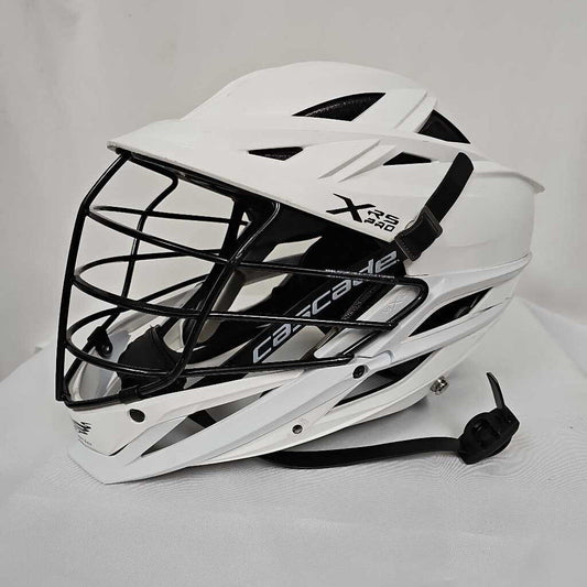 Cascade XRS Pro w/ Quick Clip Lacrosse Helmet | OSFM | White w/ Black Mask | Used