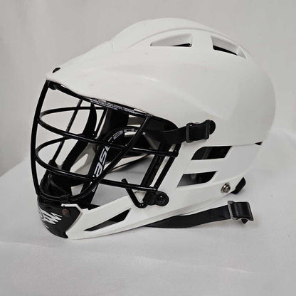 Cascade CS Youth Adjustable Lacrosse Helmet | White w/ Black Mask | Used