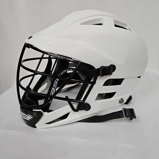Cascade CS Youth Adjustable Lacrosse Helmet | White w/ Black Mask | Used