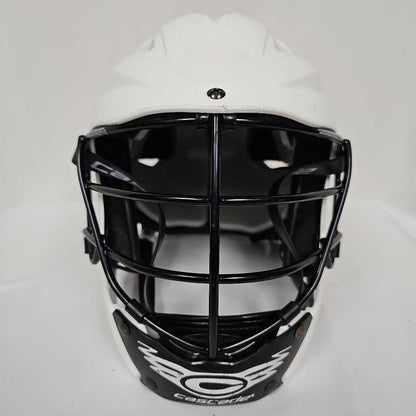 Cascade CS Youth Adjustable Lacrosse Helmet | White w/ Black Mask | Used