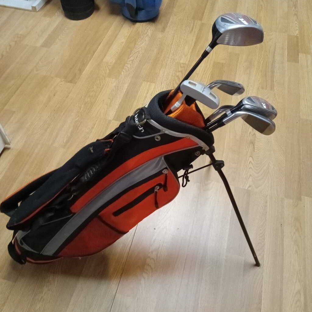 Tommy Armour HotScot Junior 6 Club Starter Set With Bag 7 - 12yrs Right Handed Includes Stand Bag Preowned