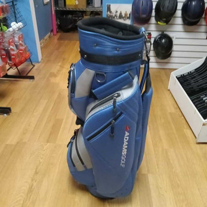 Adams Idea Golf Cart Bag Blue/Silver Size Adult In Very Good Condition Preowned