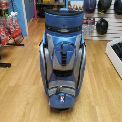 Adams Idea Golf Cart Bag Blue/Silver Size Adult In Very Good Condition Preowned