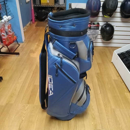 Adams Idea Golf Cart Bag Blue/Silver Size Adult In Very Good Condition Preowned