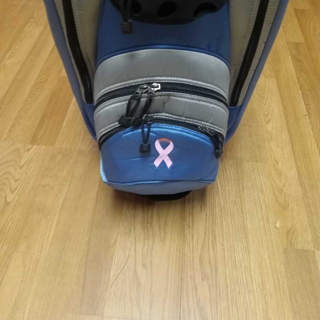 Adams Idea Golf Cart Bag Blue/Silver Size Adult In Very Good Condition Preowned