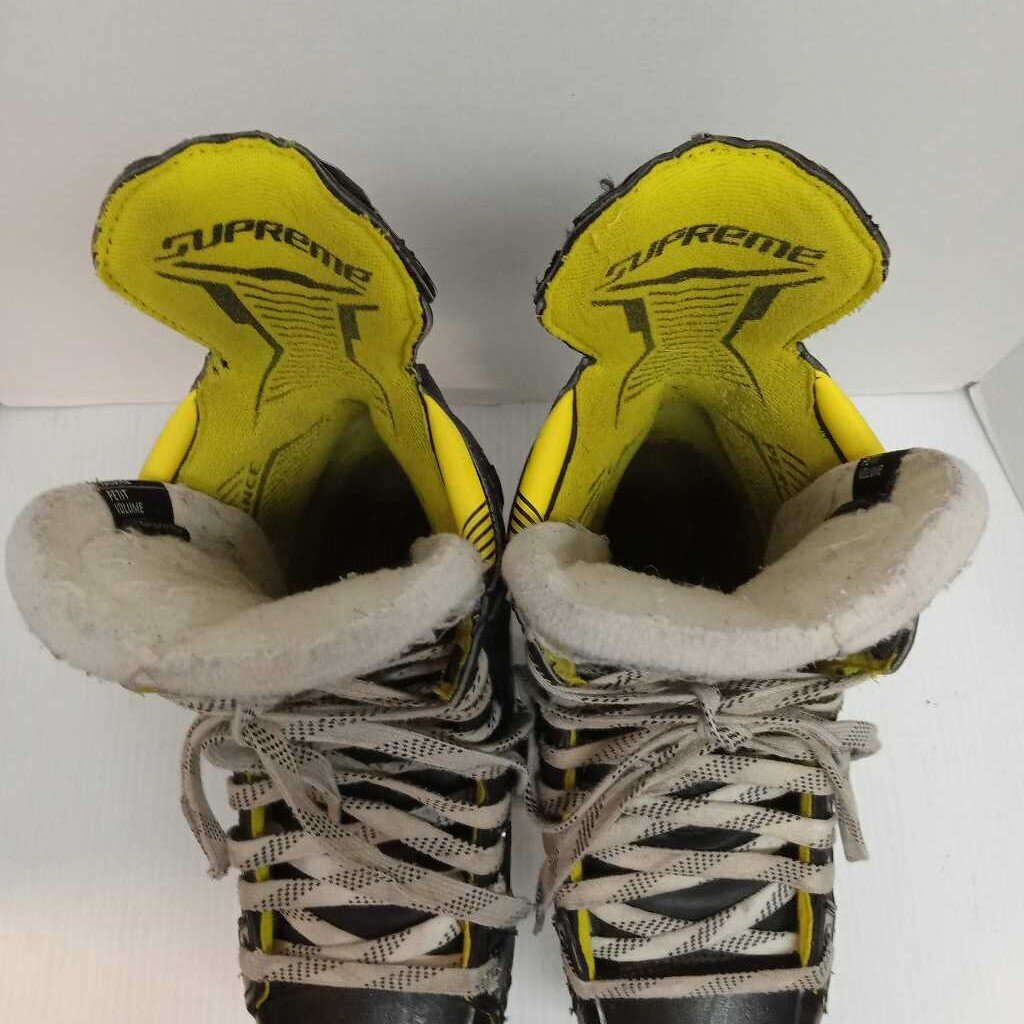 Bauer Supreme M4 Hockey Skates Black/Yellow Size 8 Fit 1 Preowned