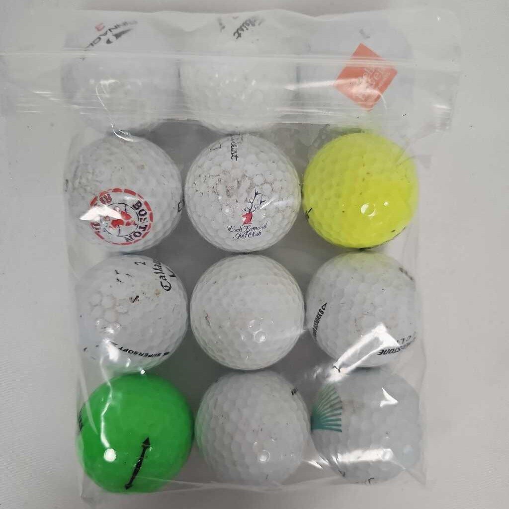 Bag of Used Golf Balls- 1 Dozen