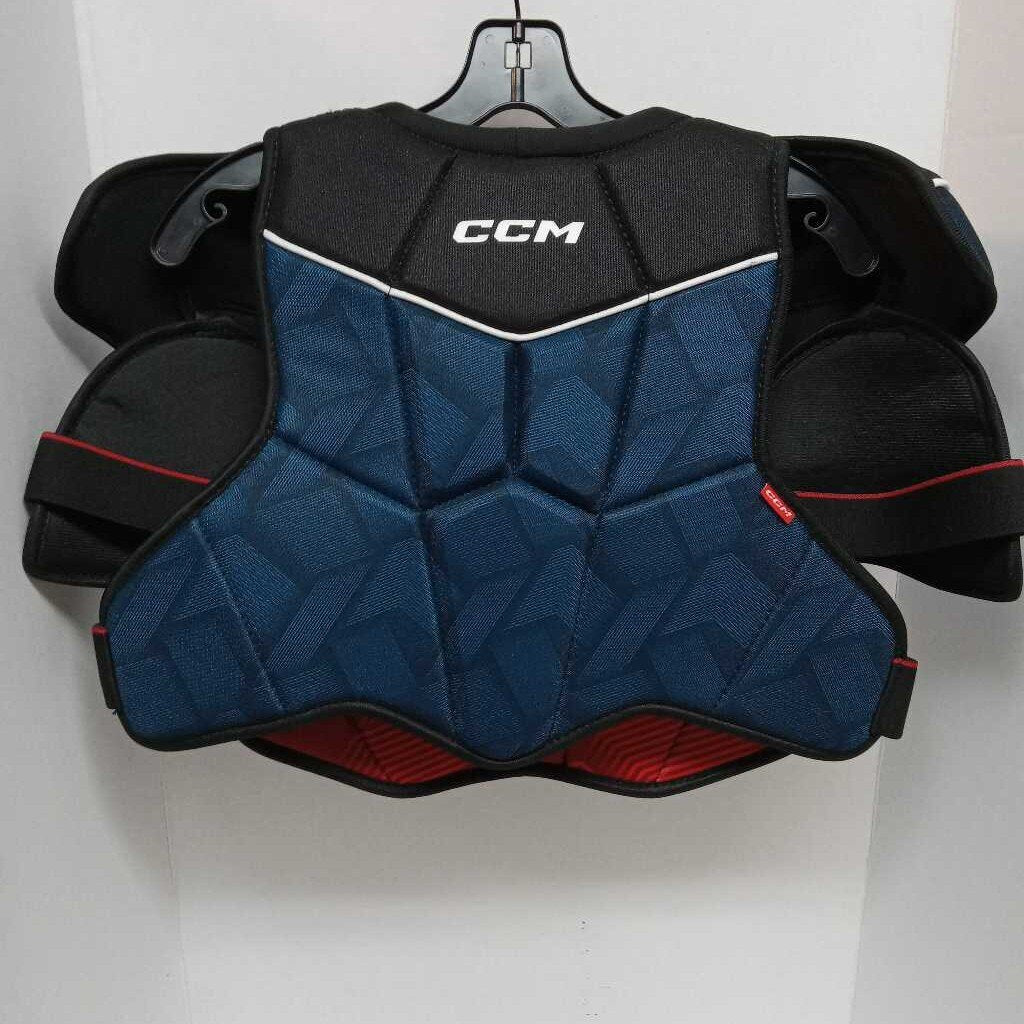 CCM NEXT Hockey Shoulder Pads Black/Blue Size Senior Large Preowned