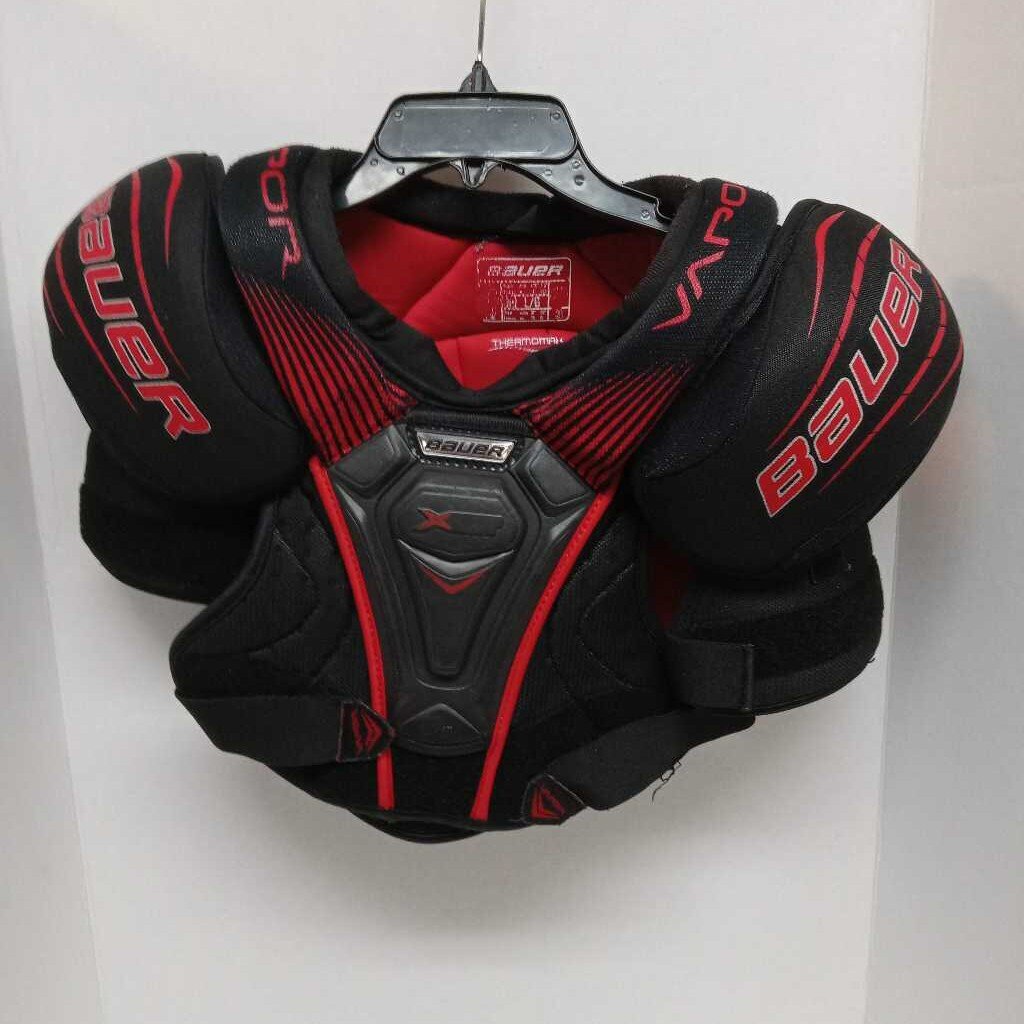Bauer Vapor X Hockey Shoulder Pads Black Size Junior Large Preowned