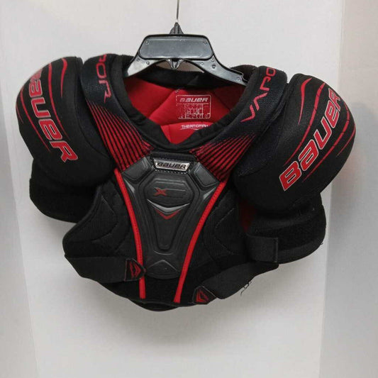 Bauer Vapor X Hockey Shoulder Pads Black Size Junior Large Preowned