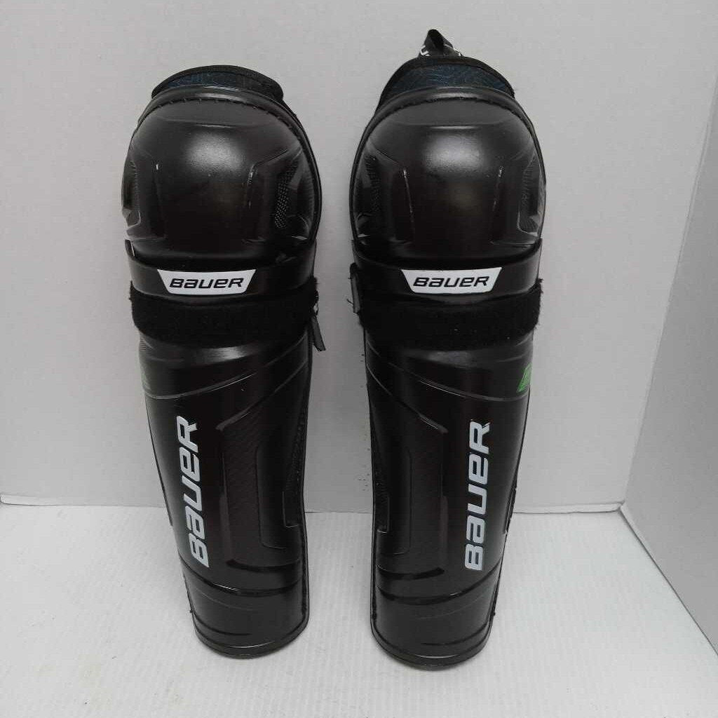 Bauer X Hockey Shinguards Black Size Youth 12" Preowned