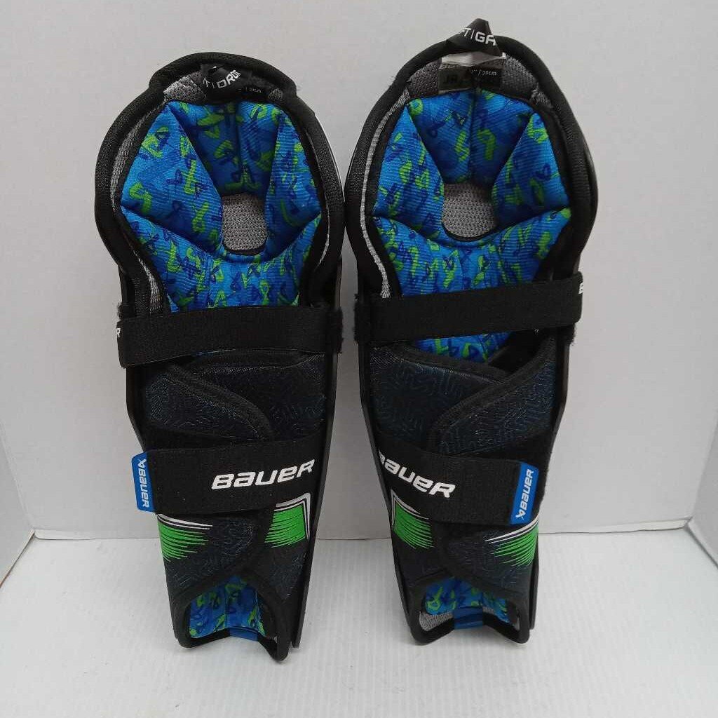 Bauer X Hockey Shinguards Black Size Youth 12" Preowned