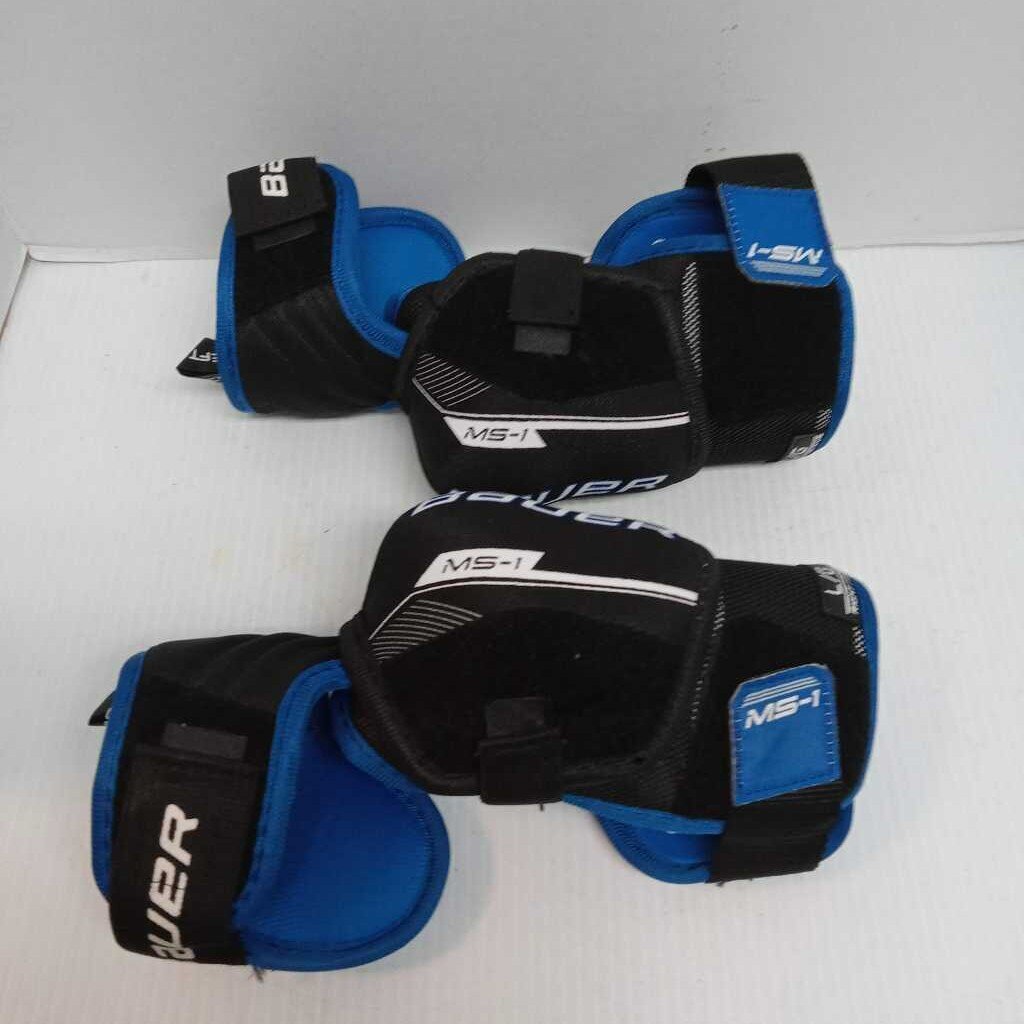 Bauer MS-1 Hockey Elbow Pads Black Size Junior Large Preowned