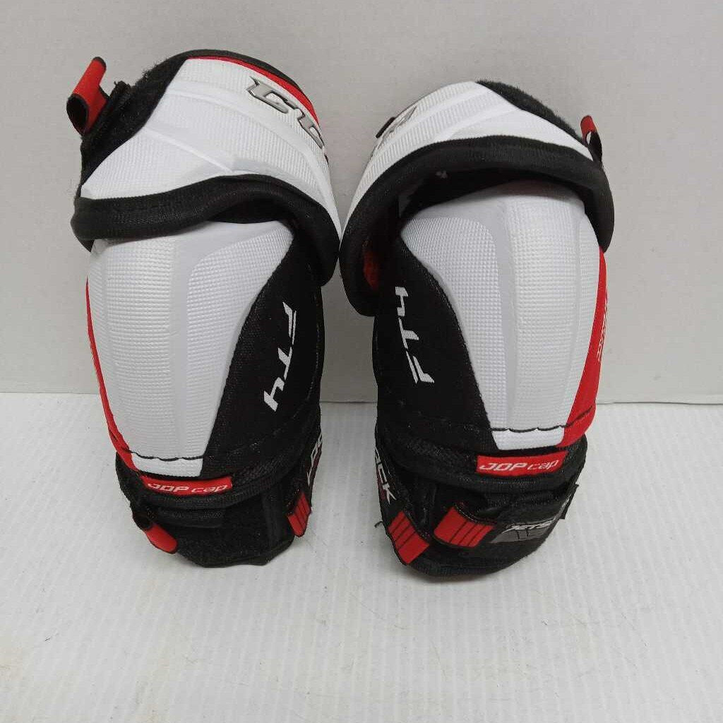 CCM Jetspeed FT4 Hockey Elbow Pads Blk/Rd/Wht Size Junior Small Preowned