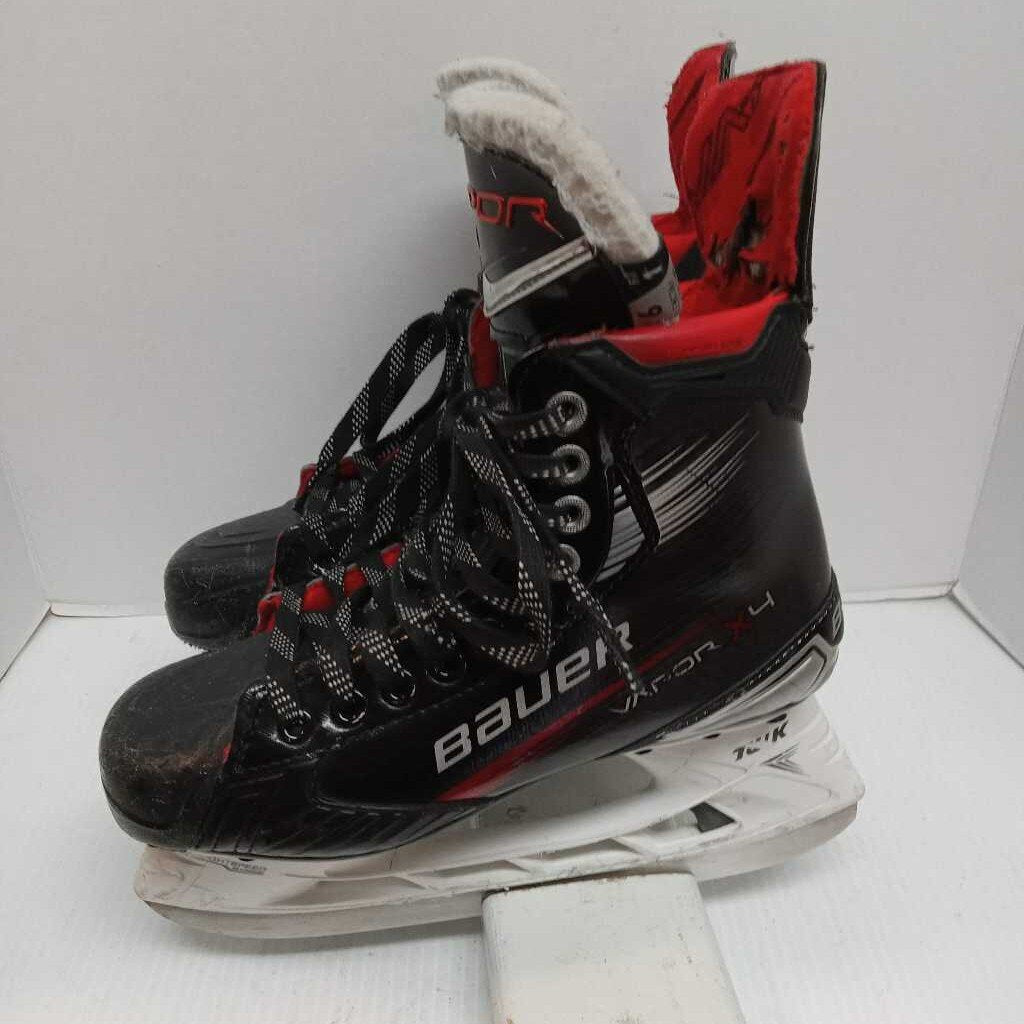 Bauer Vapor X4 Hockey Skates Black/Red Size 6 Fit 1 Preowned