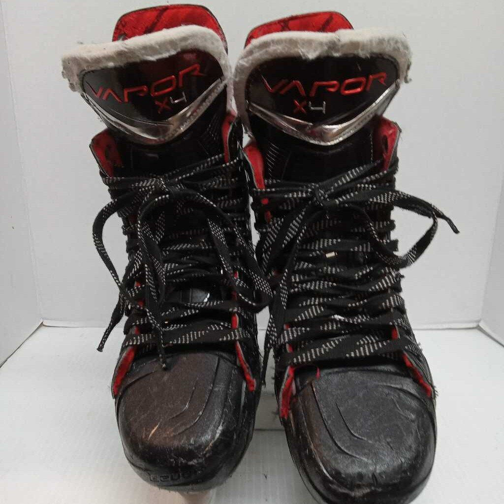 Bauer Vapor X4 Hockey Skates Black/Red Size 6 Fit 1 Preowned