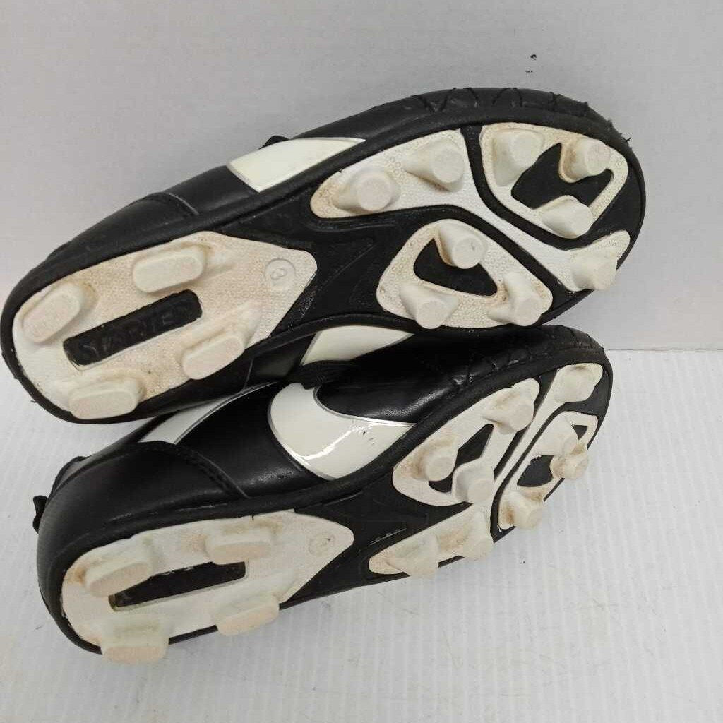 Starter Soccer Cleats Black/White Size 3 Preowned