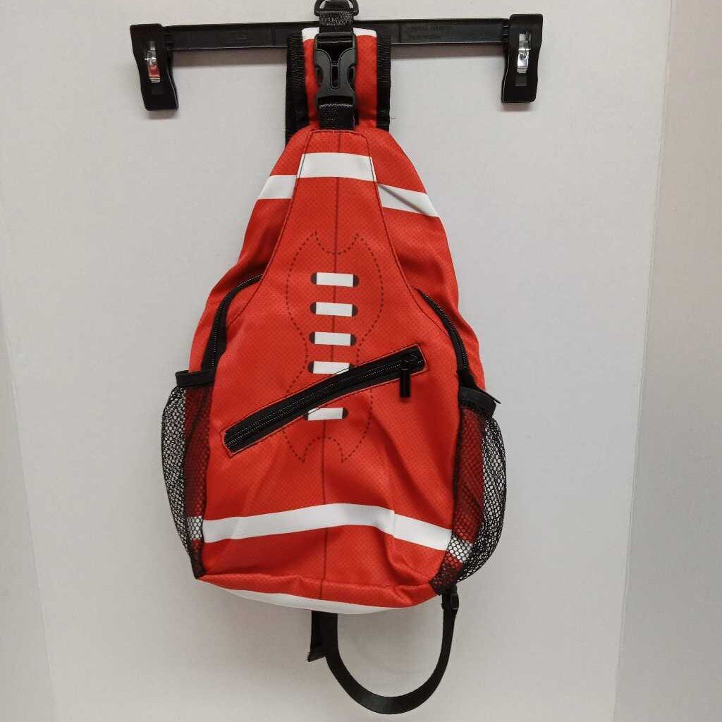 Unbranded Football Sling Backpack Cross Body Shoulder Bag Preowned