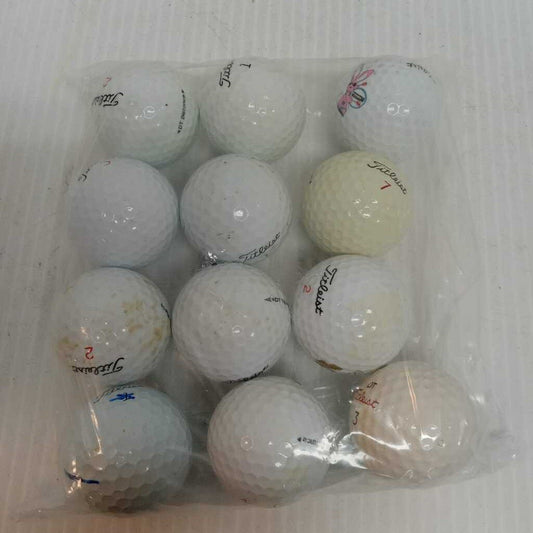 Mixed Titleist Preowned Golf Balls 1 Dozen ( AA- AAA) Some With Logos