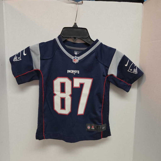 NFL NE Patriots #87 Gronkowski Jersey | Size Youth 4T | Preowned