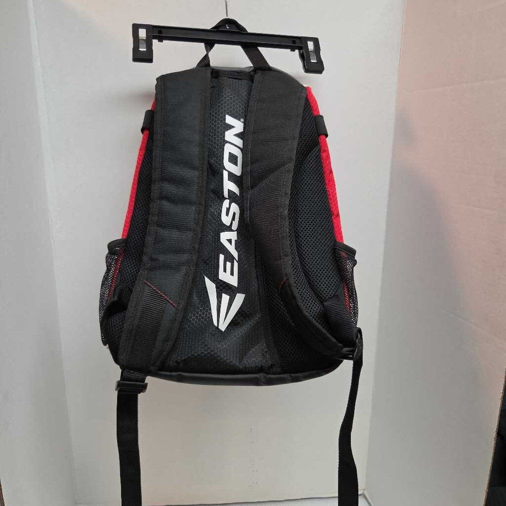 Easton Baseball/Softball Equipment Backpack Black/Red/Grey Size Youth Preowned