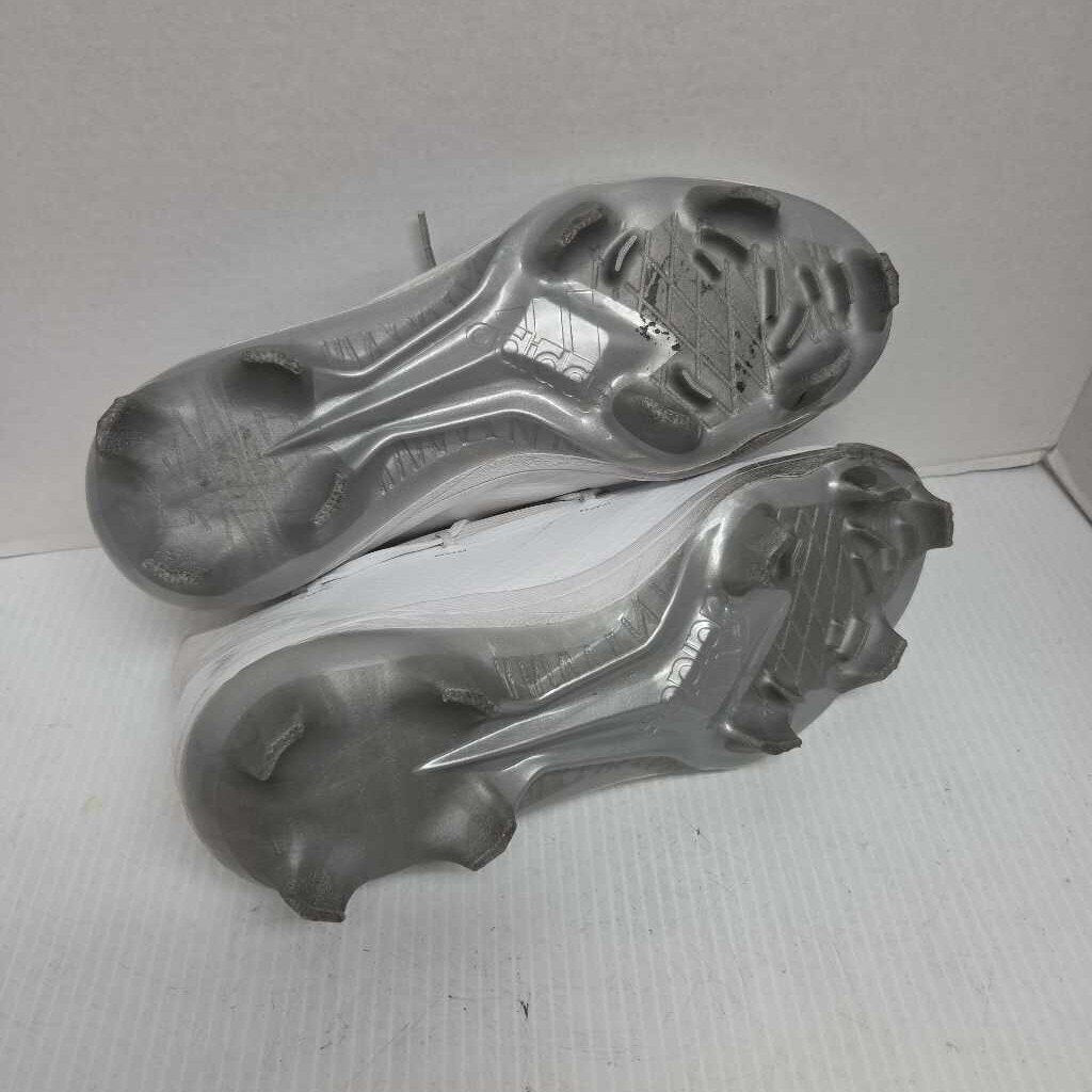 Adidas Adizero Baseball/Softball Cleats White/Silver Size 12 Preowned