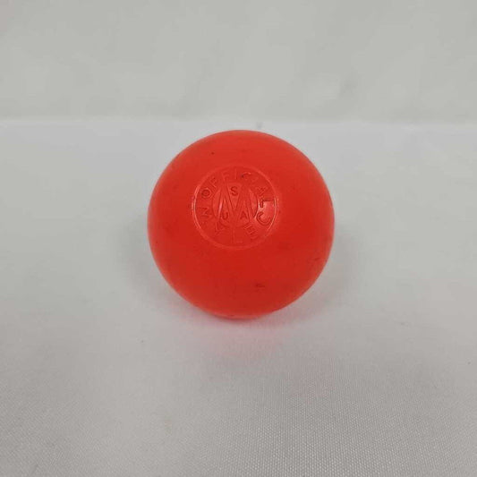 Mylec No Bounce Street Hockey Ball | Orange | Warm | 2.5" | Used