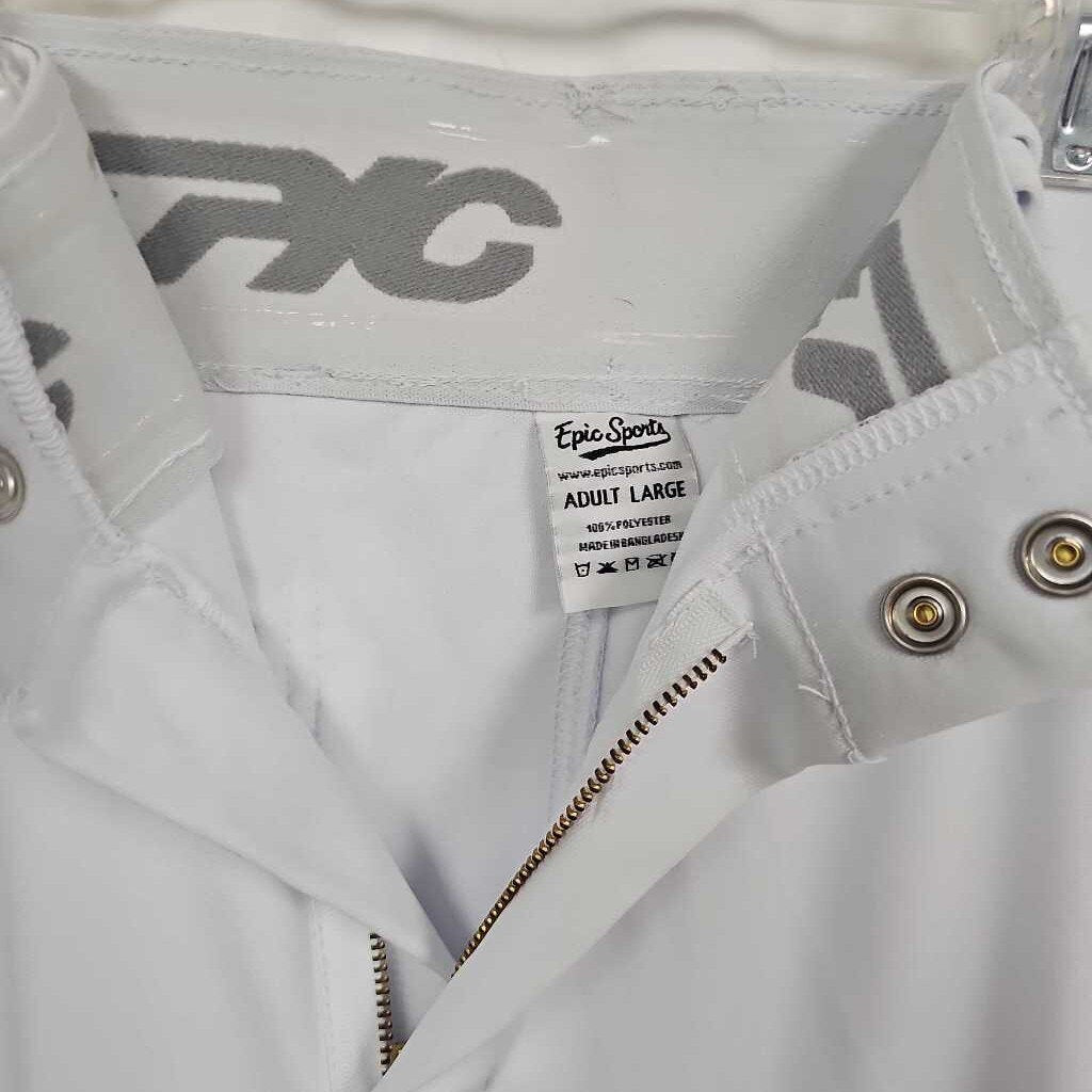 Epic Sport Triple Play Adult Baseball Pants | Large | White