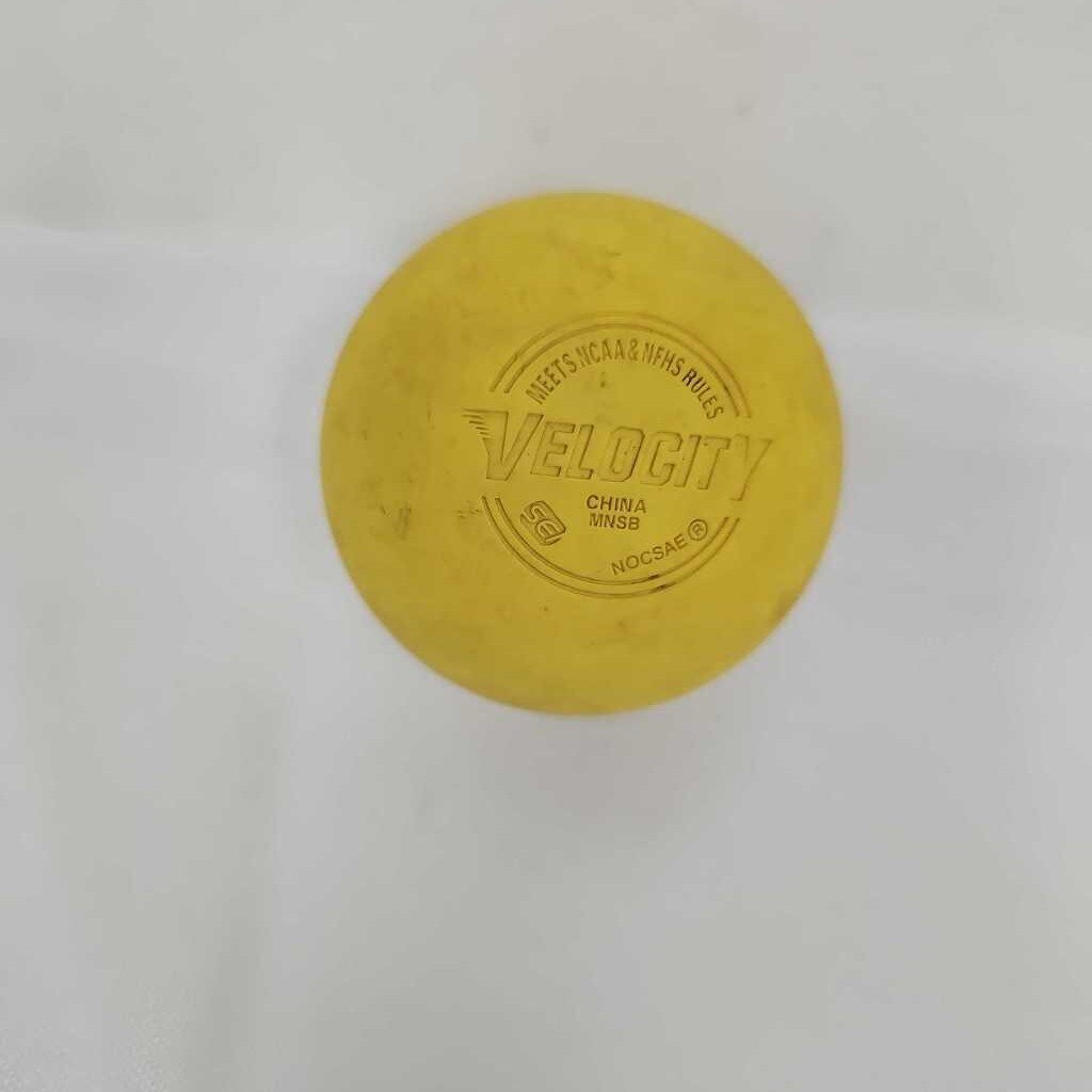 Velocity Official Yellow Lacrosse Ball