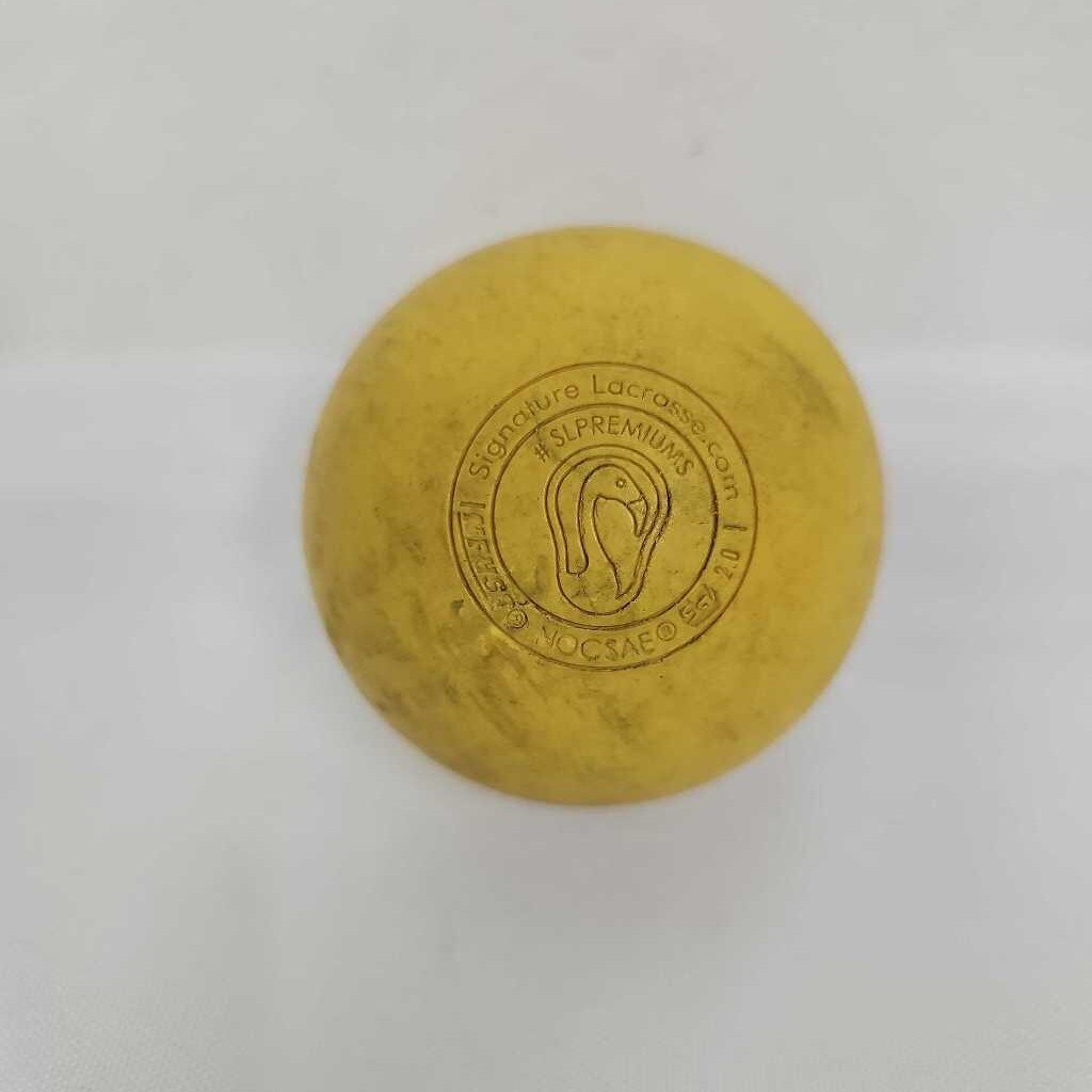 Signature Lacrosse Official Yellow Lacrosse Ball